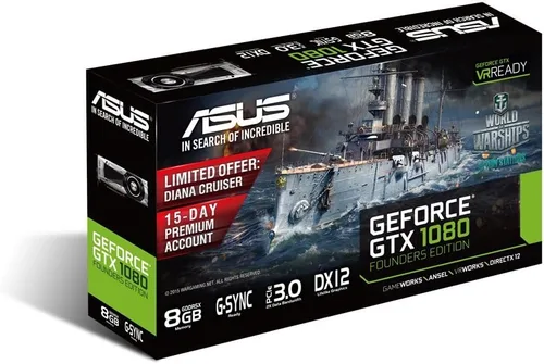 Vista 4 de Tarjeta gráfica Asus GeForce GTX 1080 8GB ROG STRIX OC, STRIX-GTX1080-O8G-GAMING.