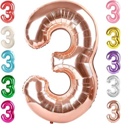 Vista 127 de Globos del números 0 de 40 pulgadas para formar los números 10, 20, 30, 40, 50, 60, 70, 80, 90, 100, para decoración de cumpleaños, bodas, eventos