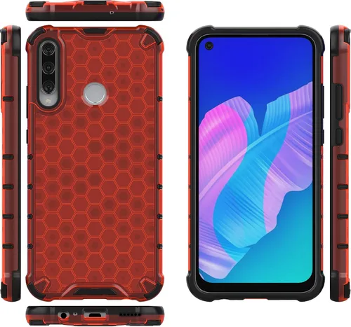 Vista 277 de Pzwoxukhov Funda compatible con Huawei Nova 3i, compatible con Huawei P Smart+ 2018 Honeycomb Anti-Drop Shock-Absorbing Case Negro