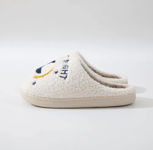 Vista 4 de Meet Me At Midnight Merch - Pantuflas para mujeres y hombres, pantuflas mullidas de dibujos animados, pantuflas de invierno acogedoras y suaves