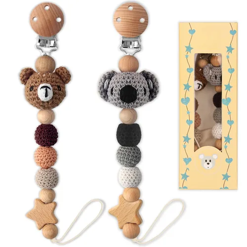 Vista 10 de Clip para chupete, lindo clip para chupete de animales para niños y niñas, la mayoría de los chupetes, mordedores de bebé, baby shower y artículos