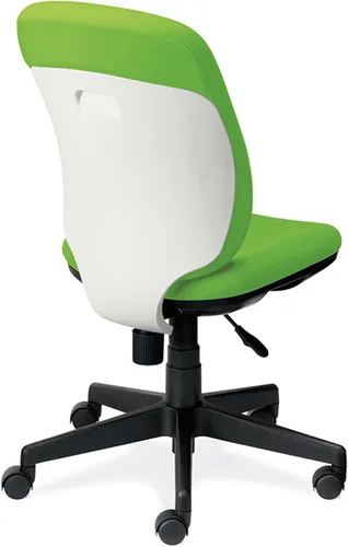 Vista 19 de Plus Silla de oficina Presea respaldo bajo Shell blanco sin codos rosa KC-K56SL PK 697835