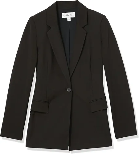 Vista 8 de The Drop blazer Blake largo para mujer