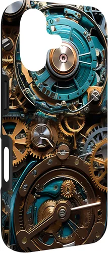Vista 3 de Mechanical Steampunk Gears Internal Cogwork Mechanism Case for iPhone 17