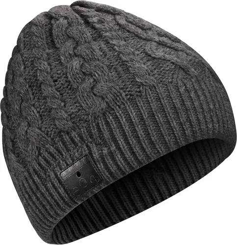 Vista 13 de BORAYDA Merino Wool Bluetooth Beanie, HD Stereo,30 Hours Play Time,Built-in Microphone, Men's/Women's Christmas Electronic Gift (Black)