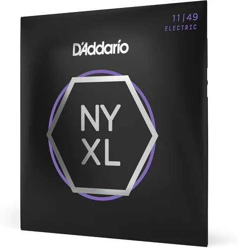 Vista 29 de D'Addario cuerdas para guitarra eléctrica, NYXL niqueladas, NYXL1152, calibre medio/pesado superior 11-52, juego de 6 cuerdas, paquete de 1