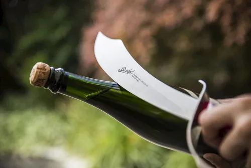 Vista 4 de Berkel Elegance Champagne Sabre Wenge Color/Sable para abrir vinos espumosos/Accesorio de lujo para una degustación de calidad de Champán/Sable