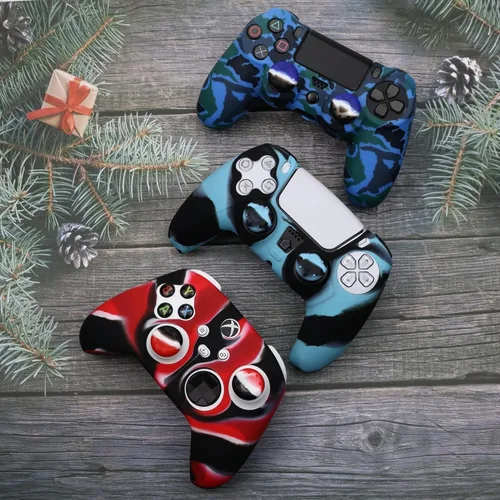 Vista 2 de 36 piezas de agarre para mando Ps5 PS4, tapas de silicona para el pulgar para Playstation 5, Playstation 4 Controller, Xbox 360, Xbox One Controller