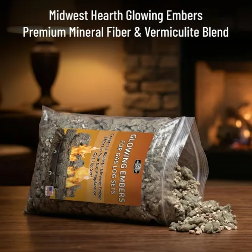 Vista 6 de Midwest Hearth Brasas Ardientes - Bolsa de 6 oz