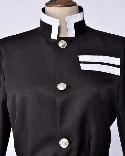 Vista 4 de miccostumes Disfraz de cosplay de Black Corps para hombre, uniforme negro
