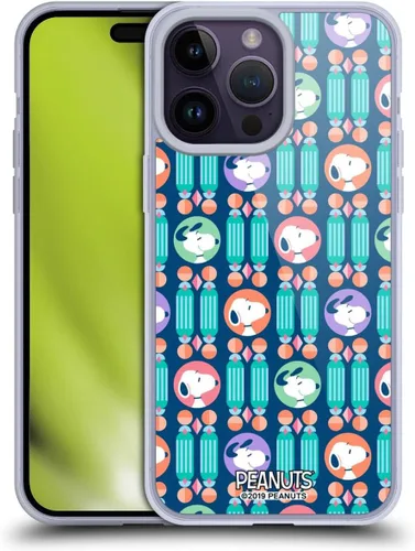 Vista 148 de Head Case Designs Snoopy Deco Dreams - Funda de gel suave con licencia oficial de Peanuts Blue Pattern compatible con Apple iPhone 7 Plus/iPhone 8