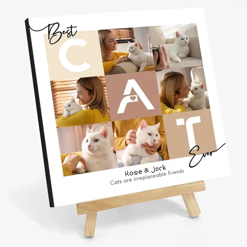 Vista 9 de Marco de fotos de perro personalizado con caballete, regalo conmemorativo personalizado para mascotas para amantes de las mascotas, retrato