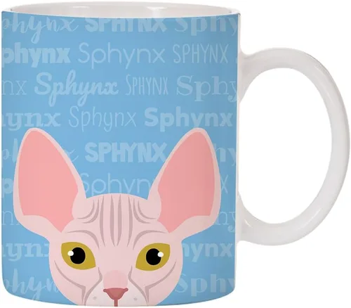 Vista 5 de Adorable diseño de raza de gato taza de café de cerámica de 11 oz (abisinio)