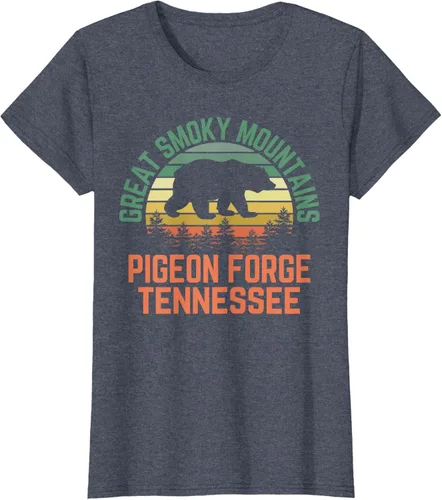 Vista 49 de Camiseta Pigeon Forge Great Smoky Mountains National Park Tennessee, Negro, S