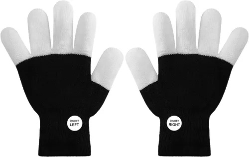 Vista 7 de 4 Pairs LED Gloves Light up Gloves for Kids Girls Boys Toys Age 3-12 Years Old Cool Fun Toys Gifts for Easter Birthday Carnival Party Christmas