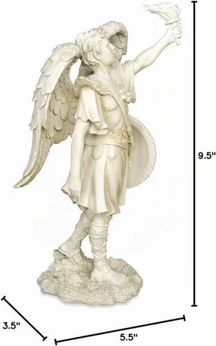 Vista 4 de AngelStar Figura de ángel de Arcángel Uriel, 9-1/2 pulgadas de alto