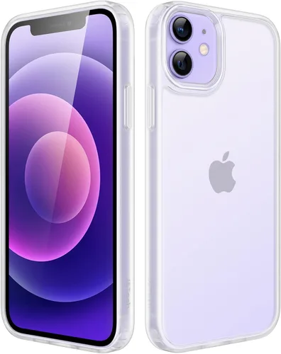 Vista 8 de JETech - Funda mate para iPhone 12/12 Pro, color negro Protección de grado militar, parte trasera mate esmerilada, acabado antihuellas, diseño a