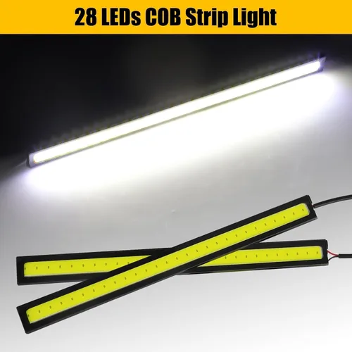 Vista 8 de Linkstyle Barra de luz interior LED de 12 V, impermeable, 28 LED, tira de luces superbrillantes para camión, barco, bicicleta, RV, color blanco