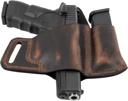 Vista 7 de Combo de funda de cuero para transporte cómodo y funda para cargador Hecho en EE. UU. Se adapta a Glock 17 19 22 23 32 33 Springfield XD & XDS
