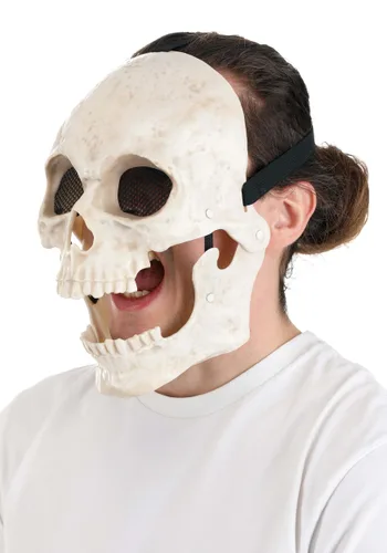 Vista 5 de Máscara de Mascota Calavera Brillante con Mandíbula Movible Multicolor