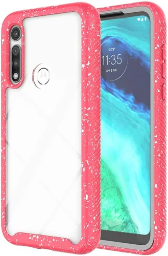 Vista 5 de Funda para Moto G Fast de cuerpo completo a prueba de golpes, con protector de pantalla integrado para niñas y mujeres, funda protectora brillante