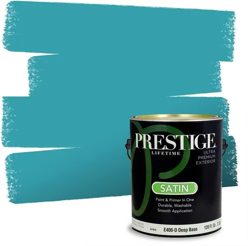 Vista 35 de PRESTIGE Pintura exterior e imprimación en uno, Apalaches, plano, 1 galón