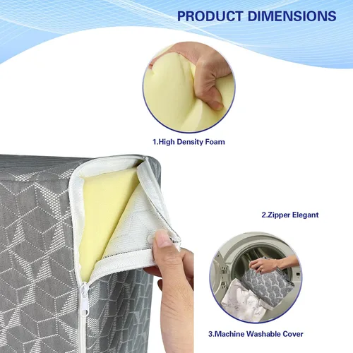 Vista 5 de SUBCULTUREPICK Almohada de elevación de piernas, cuña de cama para soporte de espalda para dormir, almohada de elevación LED de 8 pulgadas, almohada