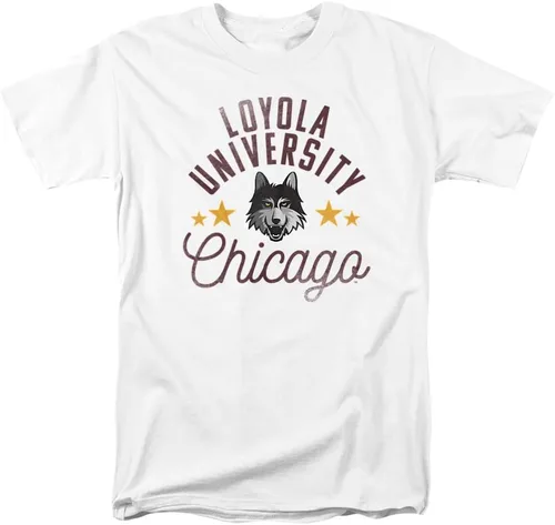 Vista 15 de Collegiate Distressed Mascot Unisex Adult T Shirt Collection 3 Universidad de Adelphi