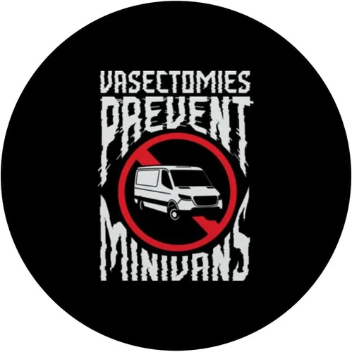 Vista 3 de Vasectomías previenen minivans para un hombre esterilizado Vasectomía PopSockets intercambiables PopGrip