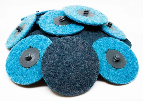 Vista 8 de Benchmark Abrasives Discos de lijado de 3 pulgadas, discos de acondicionamiento de superficie de nailon de cambio rápido, disco de lijado
