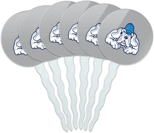 Vista 356 de Abilene Christian - Juego de 6 palillos para cupcakes con logotipo secundario
