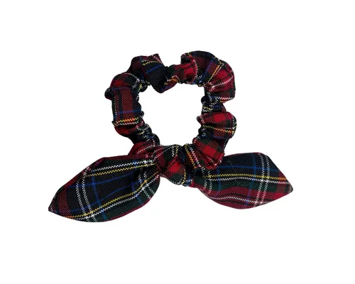 Vista 41 de Back to School/Uniform Plaid Scrunchie bunny ear Bowknot/School Uniform Plaid/Ponytail Bow Scrunchie/Plaid Accessories (Plaid 42-Bernards)