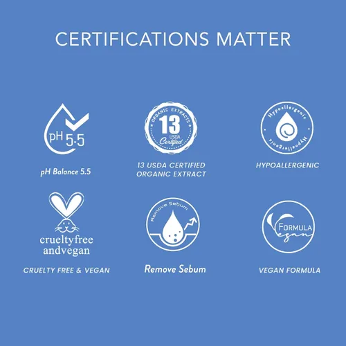 Vista 5 de A24 Jabón espumoso orgánico de aloe pH 5.5 Hipoalergénico Sin agua añadida 99% natural Fórmula vegana Ideal para pieles sensibles