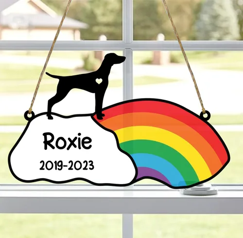 Vista 8 de LOVELYPOD Rainbow Bridge - Regalos conmemorativos para mascotas, regalos conmemorativos para perros afganos por pérdida de sabueso afgano, regalo