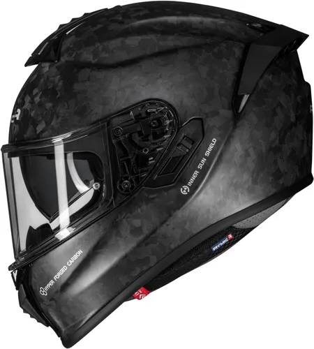 Vista 9 de S-GT Carbon Fiber Motorcycle Helmet Full Face Racing Helmet for Adult, Speaker-Ready Design, DOT Approved