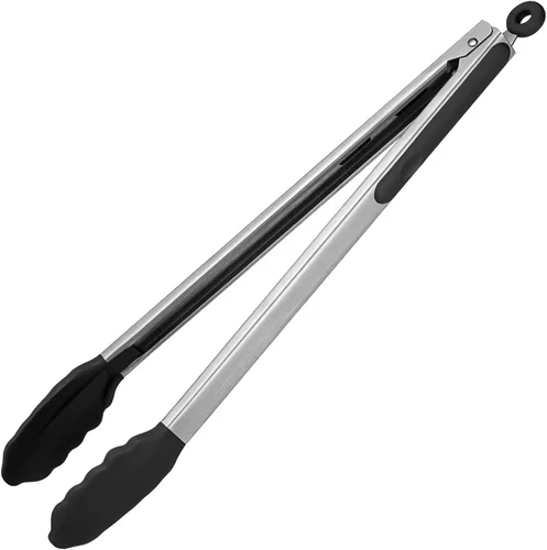 Vista 34 de Pinza de cocina resistente al calor de 600ºF: pinza de cocina de silicona U-Taste de 7 pulgadas con puntas de goma antiadherentes selladas firmes