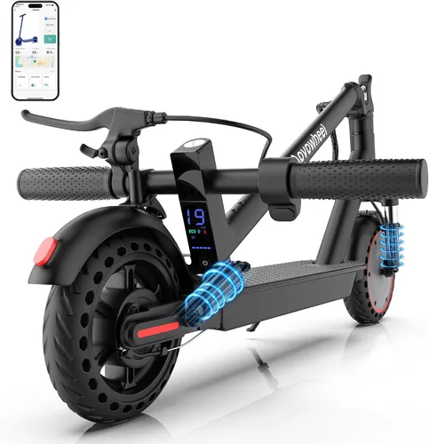 Vista 14 de Aovowheel Scooter eléctrico para adultos, plegable E Scooter Conmuting Púrpura-negro