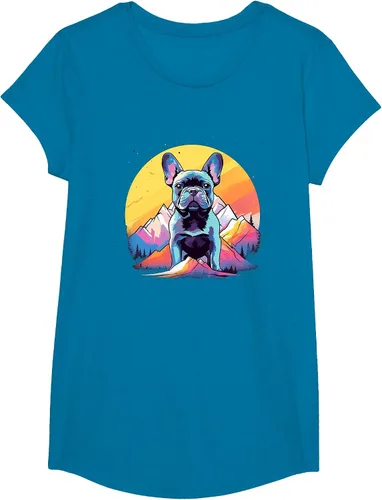 Vista 38 de French Bulldog Dog Men Women Kids T-Shirt Asphalt Grey