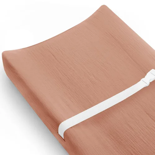 Vista 11 de Juego de 2 fundas para cambiador para bebé niño y niña, fundas de muselina para cambiador con estilo bohemio, ropa de cama neutra para guardería