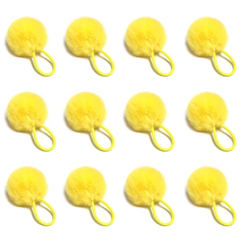 Vista 13 de SUSULU Bandas elásticas de pelo sintético de conejo con pompón para mujer, banda de goma con soporte de cola de caballo de 2.0 in, accesorios 6
