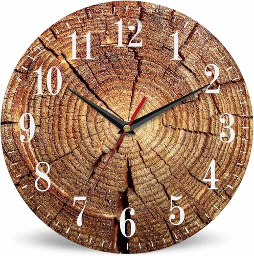 Vista 18 de Mxocom Reloj de pared de mariposa azul con grandes alas, mariposa volando a través del cielo estrellado, reloj silencioso sin tictac de 10 pulgadas