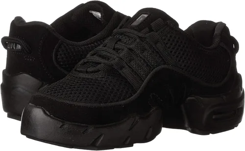 Vista 7 de Bloch Boost DRT - Zapatos de baile de gamuza y malla con suela dividida para mujer Negro