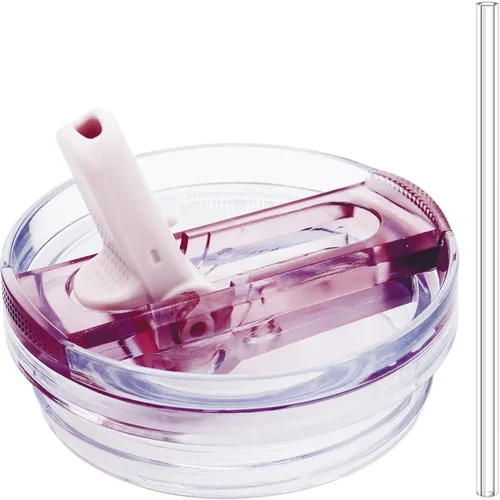 Vista 13 de Dreamfocus Tapa de Pajita Abatible a Prueba de Fugas de 14 oz Repuesto para Vaso Stanley de 14 oz Quencher H2.0 y ProTour Azur