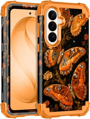 Vista 12 de LONTECT Funda para Galaxy S26 5G a prueba de golpes, 3 en 1, resistente y resistente, policarbonato duro+híbrida suave resistente de alto impacto