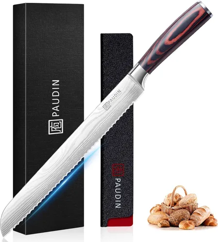 Vista 10 de PAUDIN Cuchillo deshuesador de 6 pulgadas, cuchillo de filete súper afilado, cuchillo de deshuesado alemán de acero inoxidable de alto carbono