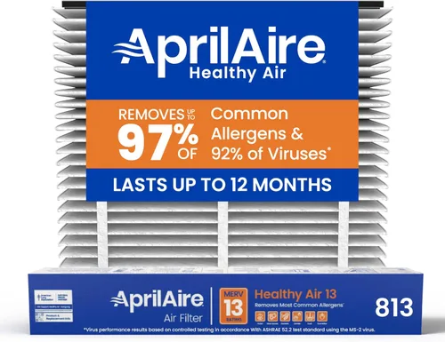 Vista 24 de AprilAire Filtro de repuesto 810 para purificador de aire para toda la casa 2025FG - MERV 11, aire limpio y polvo, filtro de aire de 20x25x4