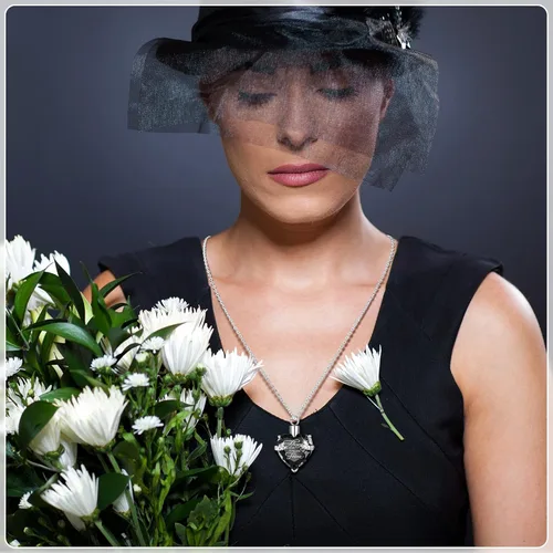 Vista 7 de Fumete 6 piezas de collar de cenizas, joyería de urna para cenizas humanas, colgante conmemorativo - para hombres y mujeres