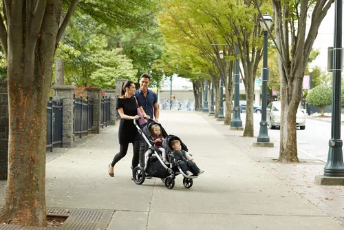 Vista 4 de Baby Jogger City Select Single - Marco plateado - Carbono