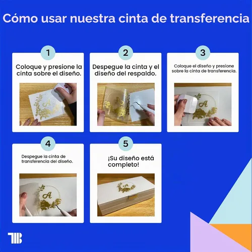 Vista 7 de TapeManBlue Cinta de transferencia transparente para vinilo, rollo de 12 pulgadas x 100 pies con rejilla, cinta de transferencia de vinilo de alta