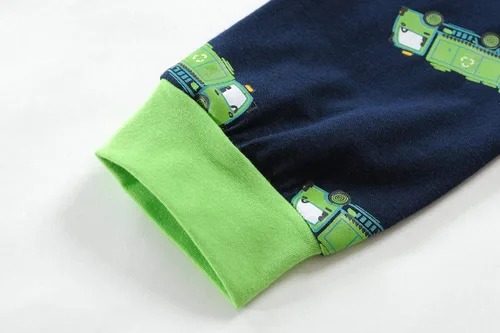 Vista 34 de Little Hand Pijamas para niños pequeños, Monster Truck 100% algodón, dinosaurio para niños, 2 piezas, ropa de dormir, conjuntos de ropa de dormir
